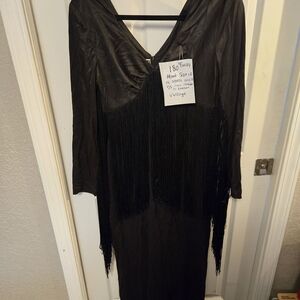 Black Fringe Dress